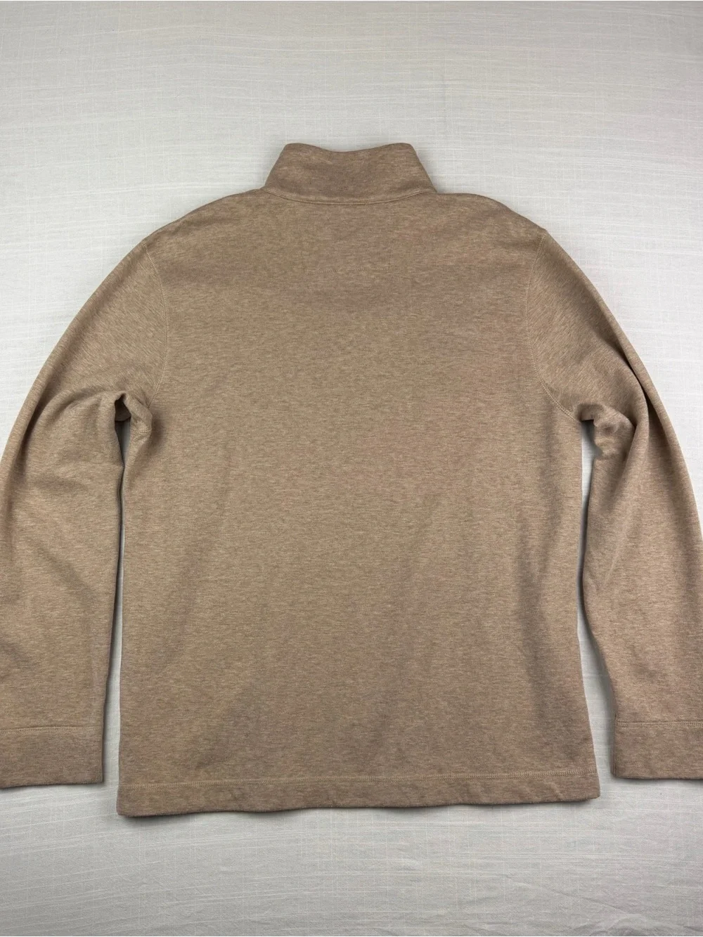 Banana Republic Men’s Quarter Zip Pullover Sweater XL Beige Casual